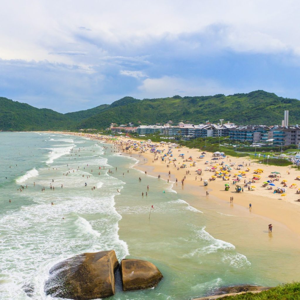 praia de Florianópolis para o Réveillon